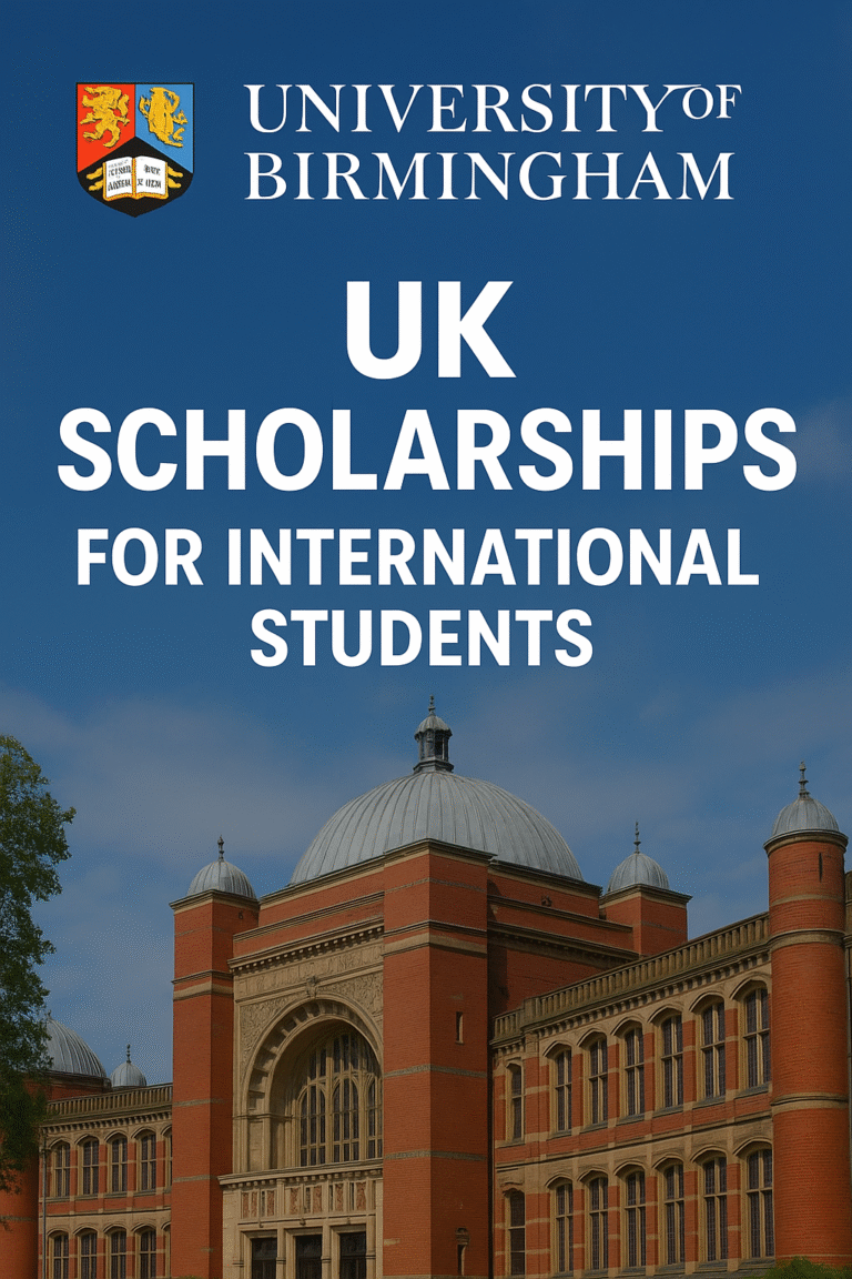 University of Birmingham  UK Scholarships for International Students